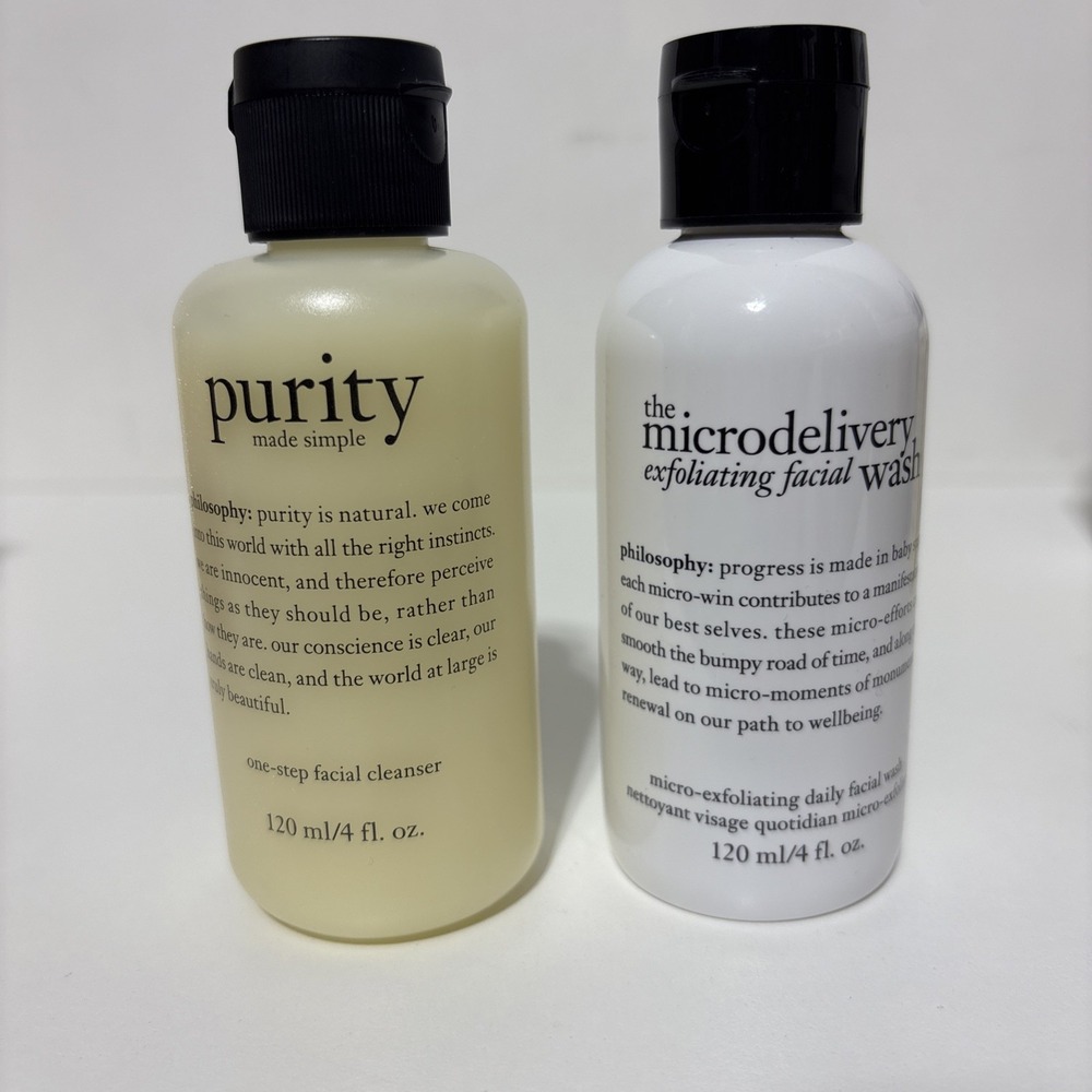 Philosophy Duo Purity Facial Cleanser + Microdelivery Facial Wash Size 120 ml EA